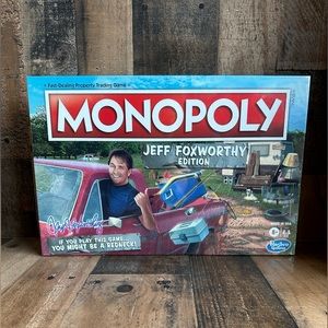 Monopoly Jeff Foxworthy Edition Board Game Redneck 2020 New! Factory Sealed